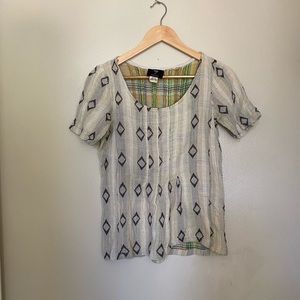 Ace & Jig Shop tee in Diamond textile, Size Small